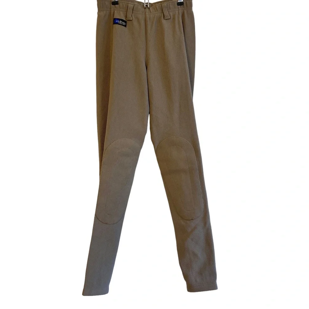 Girls Small Irideon Riding Breeches pants textured pull on leggings tights NWT S